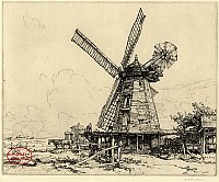 A Sussex Mill by Eliab George Earthrowl