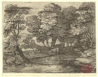 Wooded Landscape with Three Cows at a Pool by Thomas Gainsborough