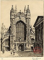 Bath Abbey, West Front by Graham Barry Clilverd