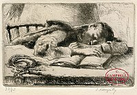 The Sleeping Shepherd by Julius Komj�ti