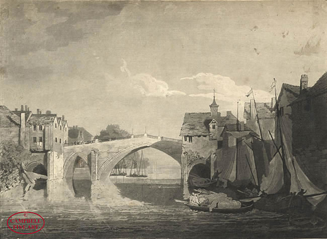 The Ouse Bridge at York by John White Abbott 