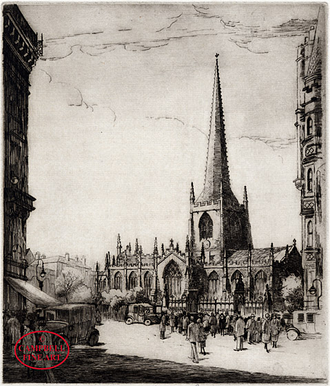 Sheffield Cathedral by Leonard Beaumont 