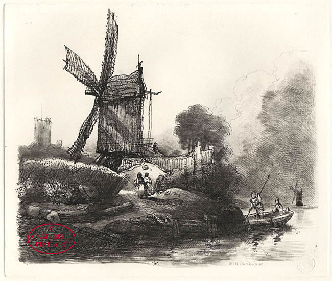 Mill Dunkerque by William Alfred Delamotte 