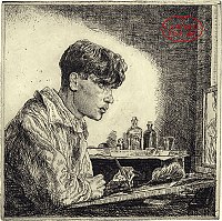 Self Portrait while Etching (No.24 Profile)