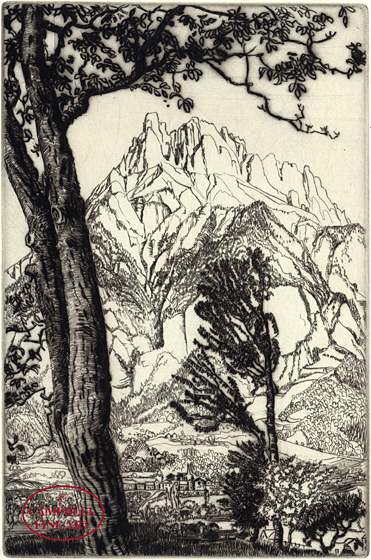 Aiguille de Varens (small plate) by Eleanor Mary Hughes 