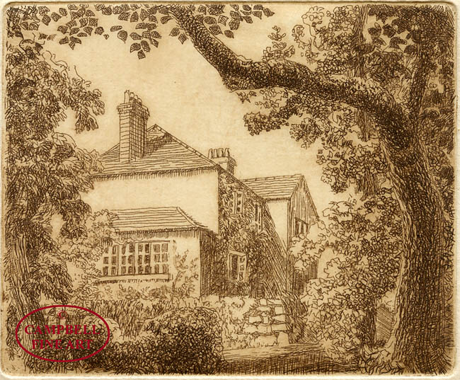 [The House, framed by Trees] by Eleanor Mary Hughes 