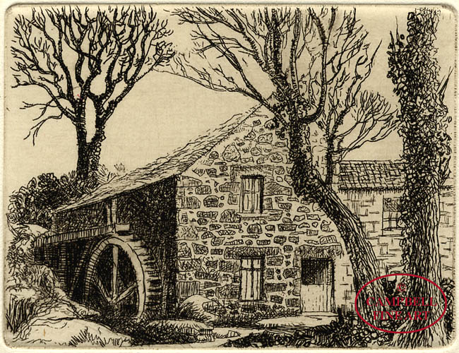 Old Watermill at Nancothan, Cornwall by Eleanor Mary Hughes 