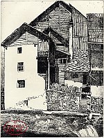 [Old Houses near Sallanches, Haute-Savoie, France]