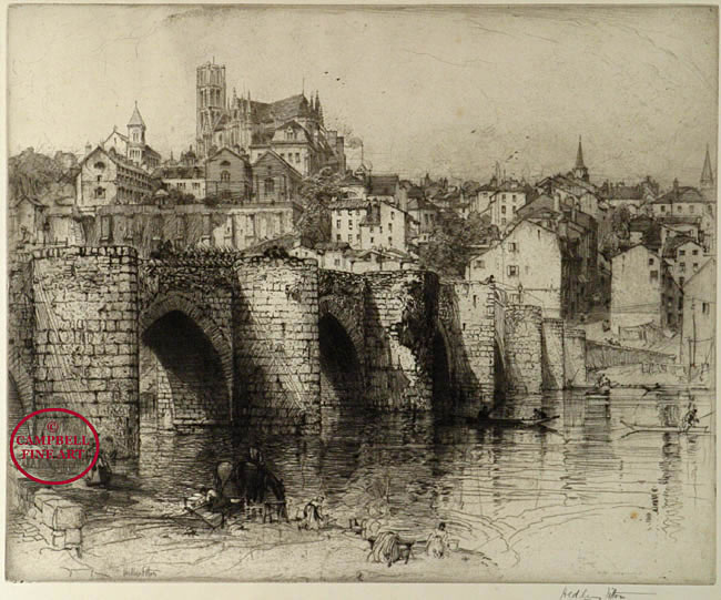 Pont St. Etienne, Limoges by Hedley Fitton 