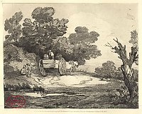 Wooded Landscape with Country Cart and Figures