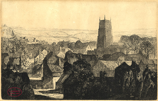 Dawn, an English Village by Joseph Webb 