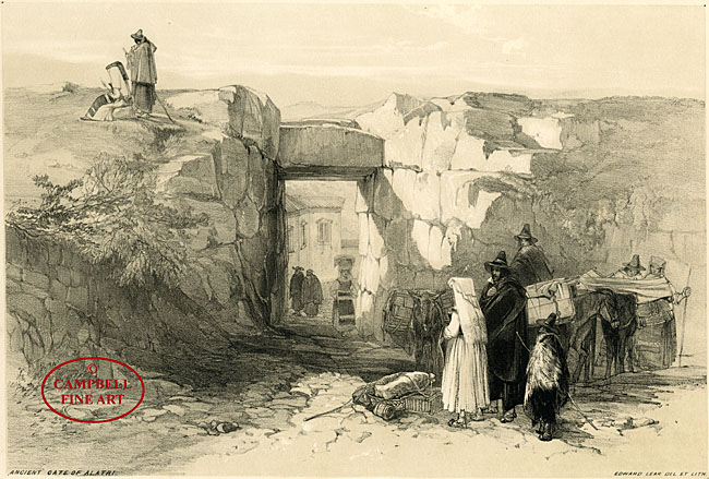 Ancient Gate of Alatri by Edward Lear 