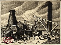Wedgwood Etruria, the Flint Kiln and Mill by Leonard Griffiths Brammer
