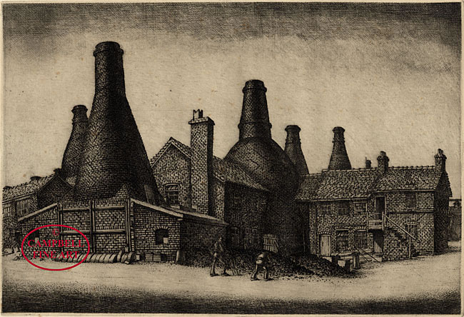 Ovens, Kilns and Old Decorating â€˜Shopsâ€™, Wedgwood, Etruria by Leonard Griffiths Brammer 