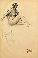 Seated Nude with Raised Knee Seated Nude with Raised Knee