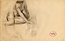 Seated Nude turning to one side