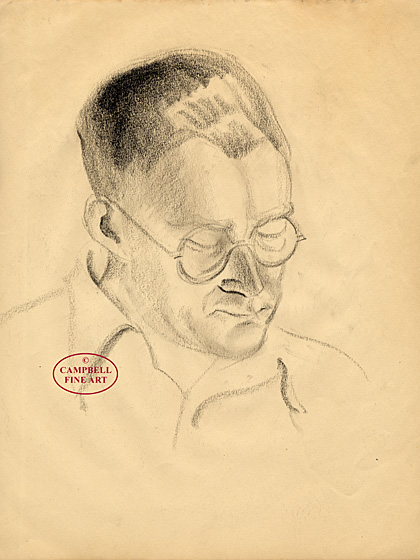 Self-portrait by Guy Malet 