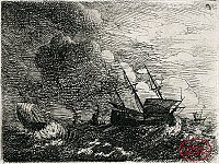Sea Storm with Dutch vessels