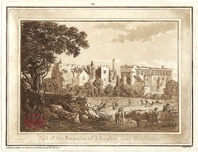 Part of the Remains of Llanphor near Pembroke by Paul Sandby 