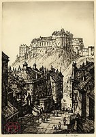 Edinburgh Castle from the Vennell
