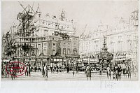 Piccadilly Circus, rebuilding Swan and Edgar by William Walcot