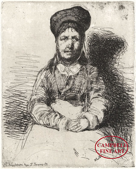 La Retameuse by James Abbott McNeill Whistler 
