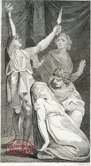 Death of Lucretia by William Blake 